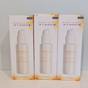 3x Lumene Glow Renew Night Serum          30ml/1oz Each